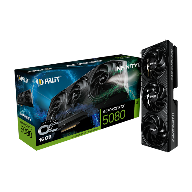 Palit GeForce RTX 5080 Infinity 3 OC 16GB GDDR7 Graphics Card